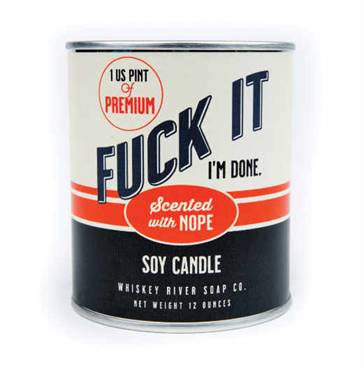 F*ck it Im done Vintage Candle